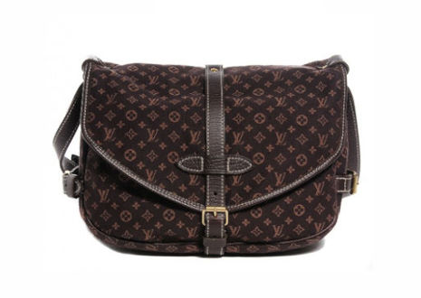 ルイヴィトン モノグラム ミニ ラン ソミュール エベヌ LOUIS VUITTON MONOGRAM MINI LIN SOMULE EBENE