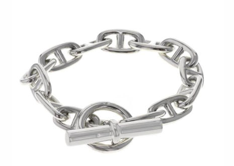 エルメス シェーヌダンクル PM シルバー ブレスレット HERMES Chaine dAncre PM Silver Bracelet