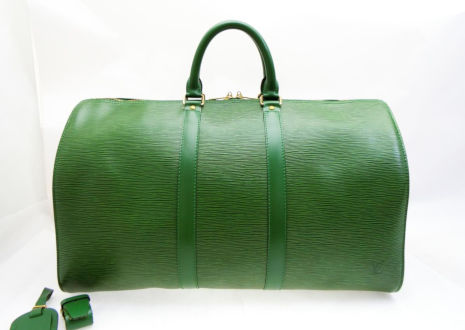 ルイヴィトン エピ ボルネオグリーン キーポル 45 LOUIS VUITTON EPI BORNEO GREEN KEEPALL 45