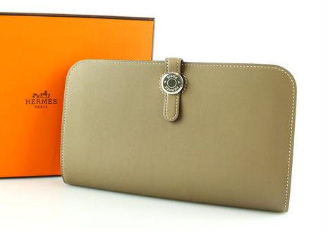 エルメス ドゴン デュオ ウォレット スイフト エトゥープ HERMES Dogon Duo Wallet Swift Etoupe