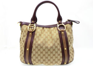 グッチ GGキャンバス ハンド バッグ GUCCI GG CANVAS HAND BAG