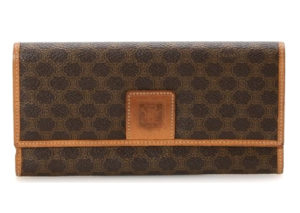セリーヌ マカダム フラップ 長財布 CELINE MACADAM FLAP LONG WALLET