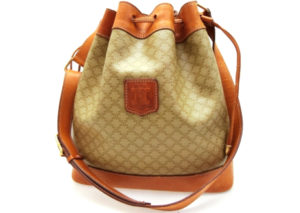 セリーヌ マカダム 巾着 バッグ CELINE MACADAM DRAWSTRING POUCH BAG