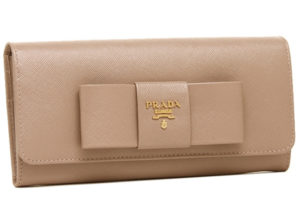 プラダ サフィアーノ フィオーコ ボウ 長財布 PRADA SAFFIANO FIOCCO BOW LONG WALLET