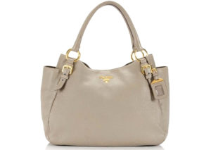 プラダ ヴィテロ ダイノ レザー ホーボー バッグ PRADA VITELLO DAINO LEATHER HOBO BAG
