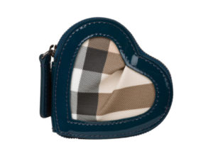 バーバリー ノバ パテントレザー トリムハート コインパース BURBERRY NOVA PATENT LEATHER TRIM HEART COIN PURSE