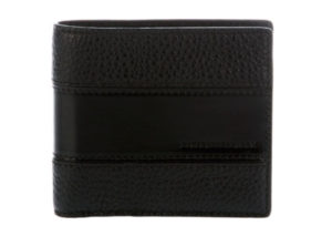 バーバリー ブリット ブラック ストライプ レザー 財布 BURBERRY BRIT BLACK STRIPE LEATHER WALLET