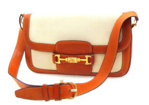 セリーヌ ホースビット キャンバス レザー ショルダー バッグ CELINE HORSEBIT CANVAS LEATHER SHOULDER BAG