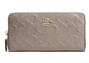 コーチ エンボスドシグネチャー アコーディオン ジップ アラウンド 財布 COACH EMBOSSED SIGNATURE ACCORDION ZIP AROUND WALLET