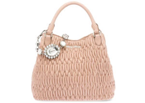 ミュウミュウ ナッパ クリスタル ハンド バッグ MIUMIU NAPPA CRISTAL HAND BAG