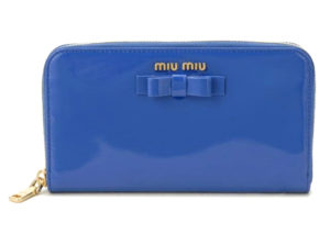 ミュウミュウ ヴェルニーチェ フィオッコ ラウンドファスナー 財布 MIU MIU VERNICE FIOCCO ZIP AROUND WALLET