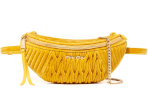 ミュウミュウ マテラッセ ベルベット ボディ バッグ MIU MIU MATELASSE VELVET BUM BAG