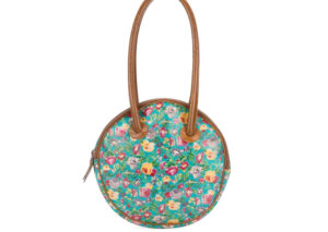 ケンゾー フローラルプリント ラウンド型 ショルダー バッグ KENZO FLORAL PRINT ROUND SHAPE SHOULDER BAG