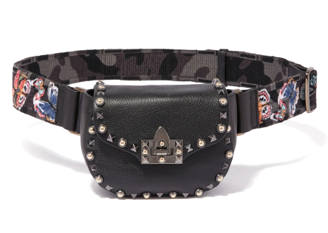ヴァレンティノ ロックスタッズ ローリング ベルト バッグ VALENTINO ROCKSTUD ROLLING BELT BAG